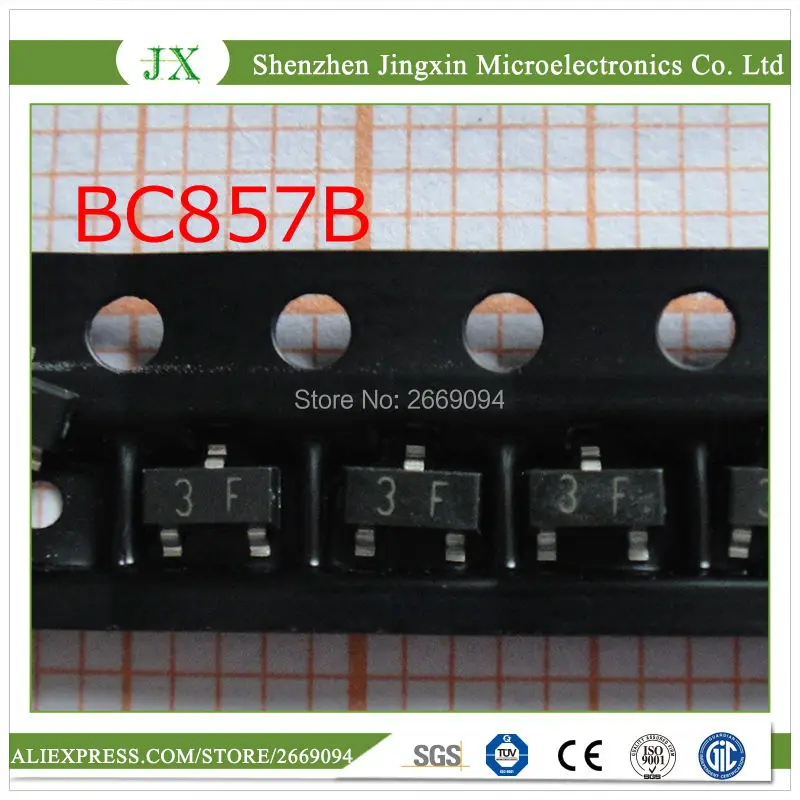 

500 шт. BC857B SOT23 BC857 SOT SMD SOT-23 3F новый транзистор Бесплатная доставка