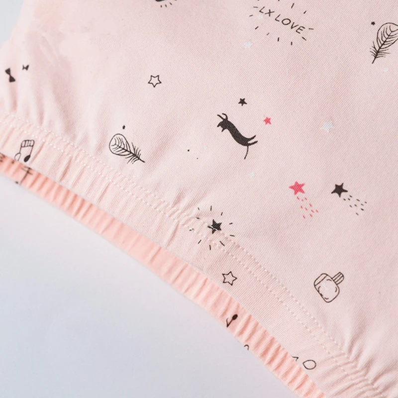 3 pcs/Lot Children's underwear girls cotton pants baby cartoon cat cute pink shorts wholesale Comfortable health | Детская одежда и