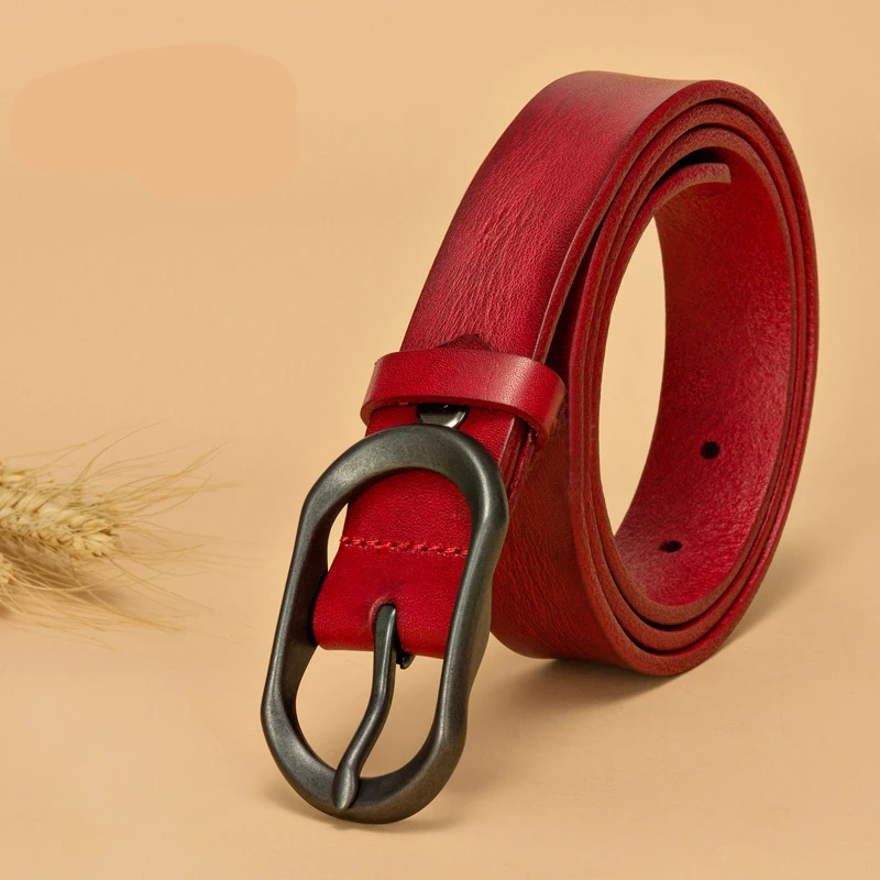 Fashion Female Women Belt Hot Ladies genuine Leather Metal Buckle Straps hot sale