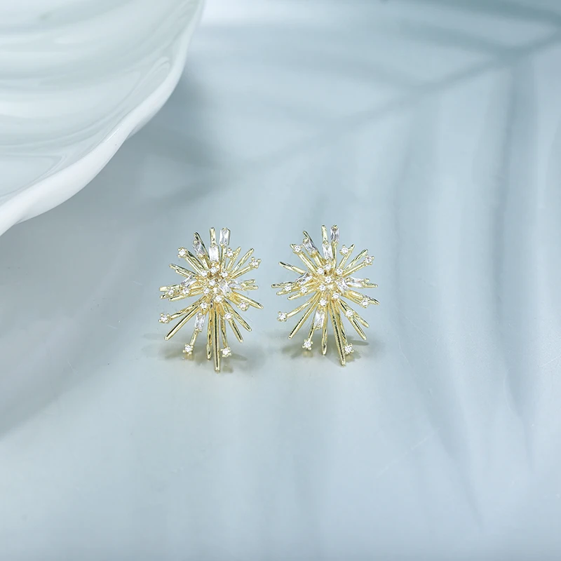 Yhpup Новая мода Медь Bling серьги с цирконием кубической огранки Роскошные Подвески «темперамент» S925 ювелирные изделия для женщин подарок партии