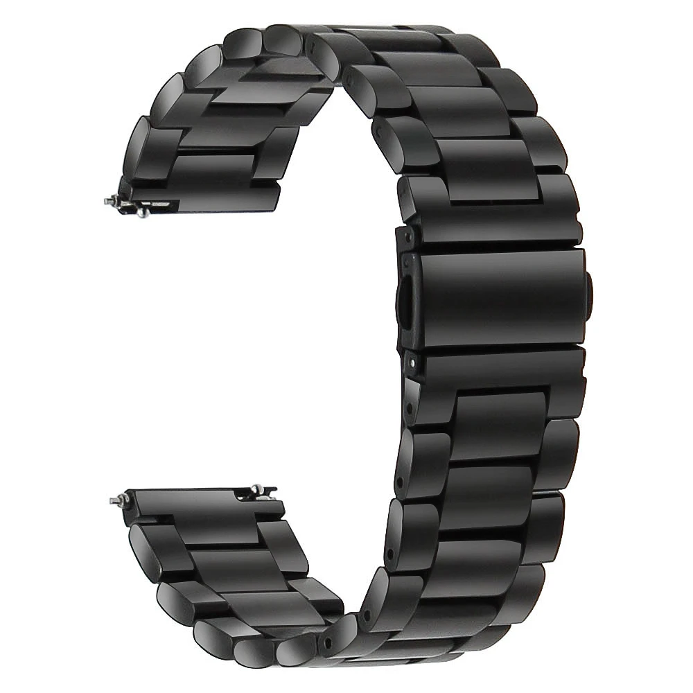 18 мм браслет для часов из нержавеющей стали + быстросъемные булавки увядающих