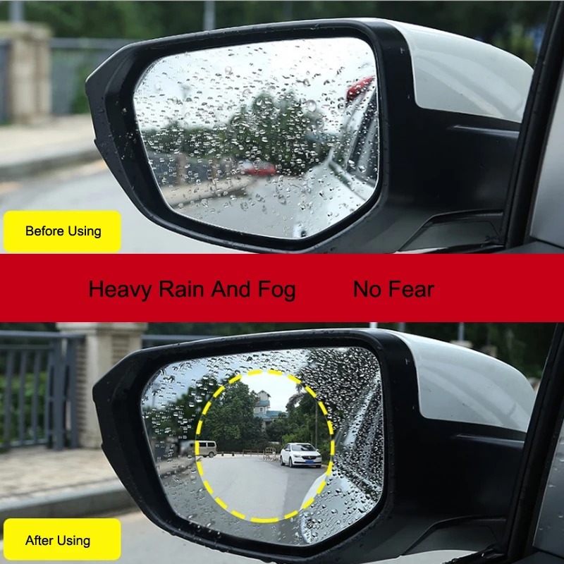

Car Rearview Mirror Protective Film Anti-Fog Membrane Waterproof Rainproof Car Mirror Window Clear Security Films Free Shipping