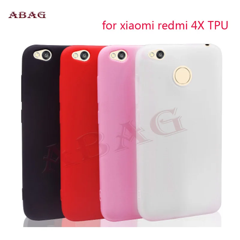 ТПУ карамельного цвета резиновый силиконовый чехол для xiaomi redmi 4X ABAG матовый