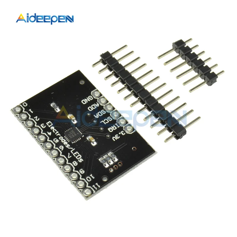 MPR121 Breakout V12 Capacitive Touch Sensor Controller Module I2C IIC Interface keyboard Development Board For Arduino | Инструменты