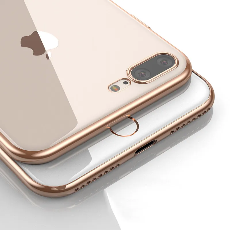 Роскошный прозрачный чехол из ТПУ для iPhone X XS XR 11 Pro Max силиконовый 5S SE 8 7 6 6S