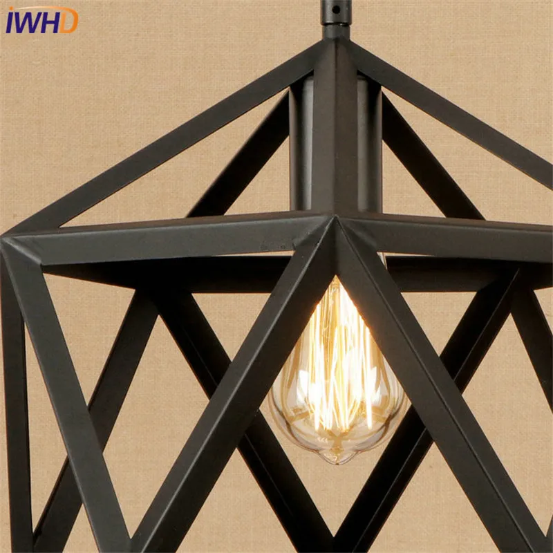 Лофт стиль Железный Droplight Эдисон LED подвесные светильники для помещений столовой