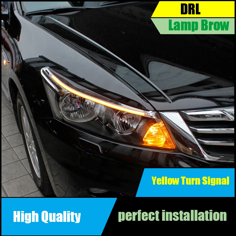 Автомобильный Стайлинг для Honda Accord 8th 2008 2013 светодиодный динамический желтый