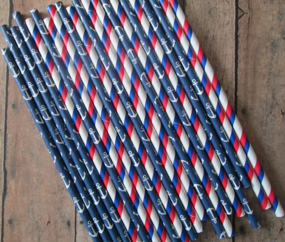 Бесплатная доставка DHL 1000 шт. бумажная соломинка для питья дня рождения соломинки