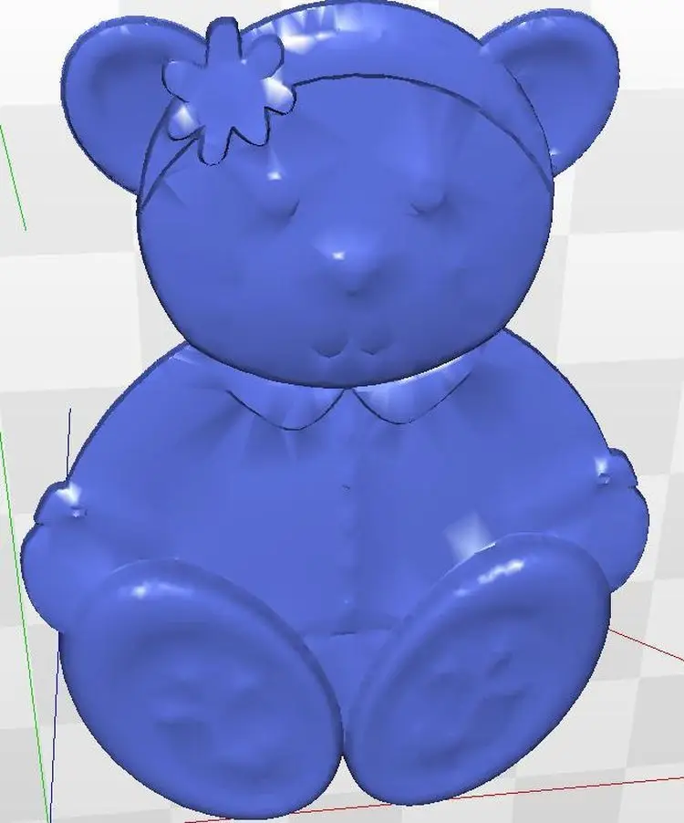 

relief 3d model for cnc in STL file Bear_2