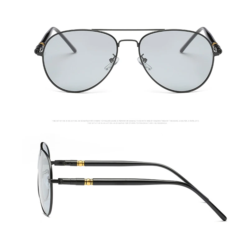 Inntelligent Photochromic Sunglasses Men Polarized Goggles Male Discoloration Driving Pilot Sun glasses For Driver UV400 S164 | Аксессуары