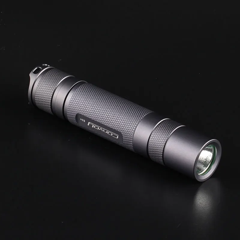 Фонарик Convoy S2+ светодиодный серый для езды на велосипеде походов самообороны|light