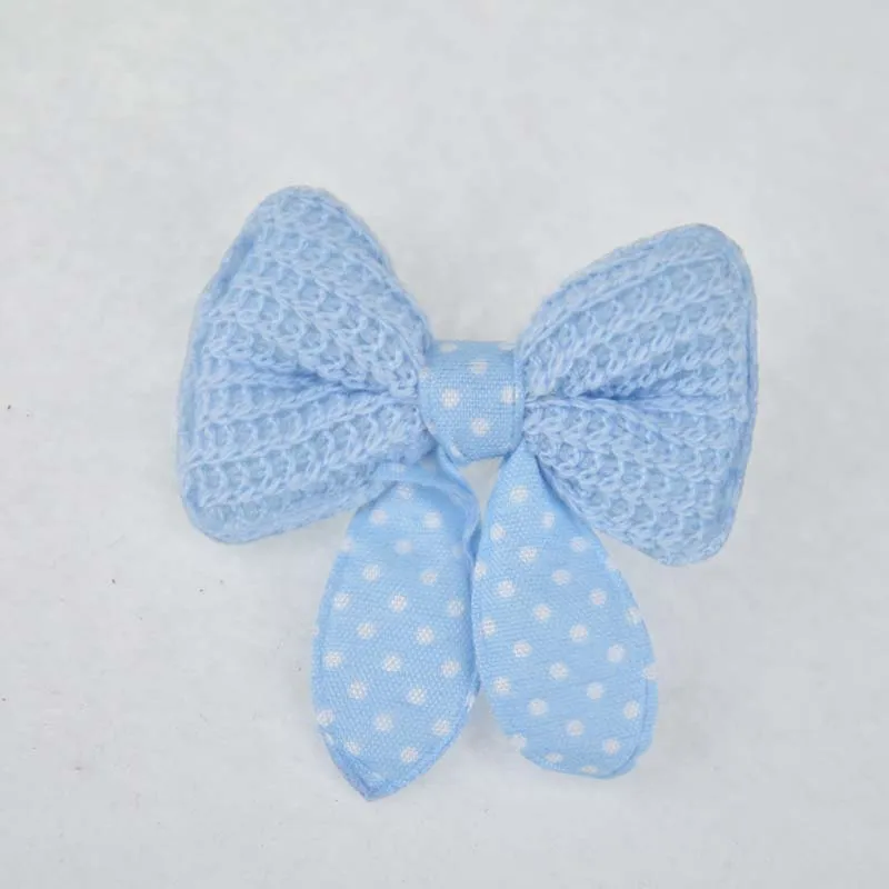 10 шт. ручная работа вязанная Роскошная заколка с кошкой для щенка волос галстуком