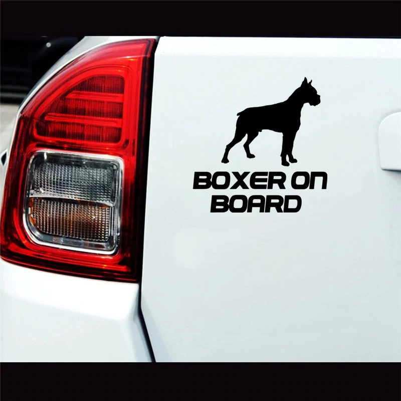 CK2630#14*14см наклейки на авто BOXER ON BOARD водонепроницаемые машину наклейка для