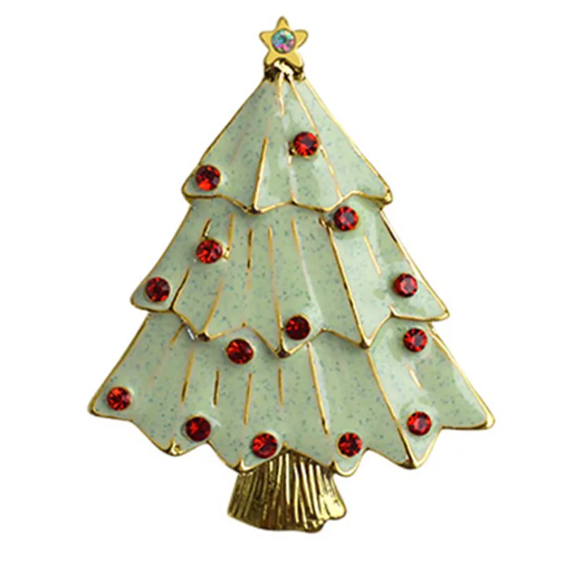 Женская винтажная брошка X1643 золотая классическая эмалированная брошь с красным