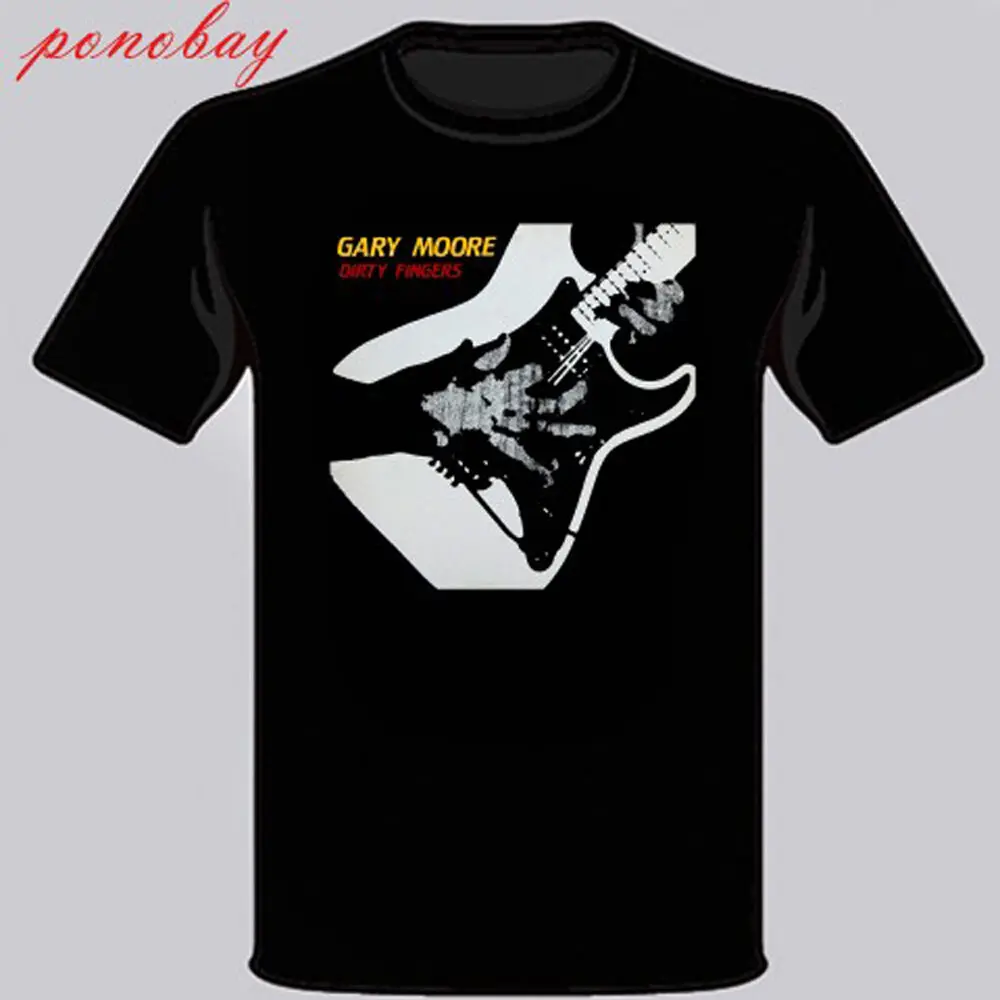 GARY MOORE Dirty Fingers Guitarist Мужская Черная Футболка размер S M L XL 2XL 3XL | одежда