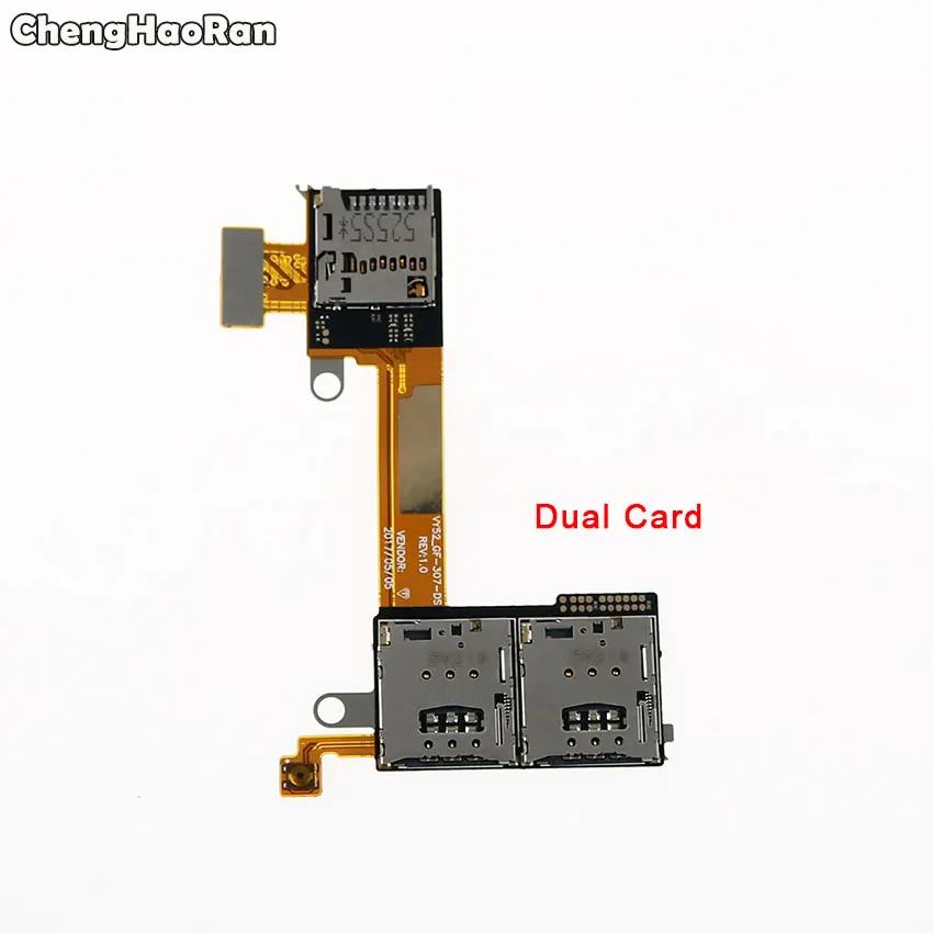 ChengHaoRan держатель слота для SIM-карты + TF кардридер гибкий кабель Sony Xperia M2 Aqua S50H S50T D2302