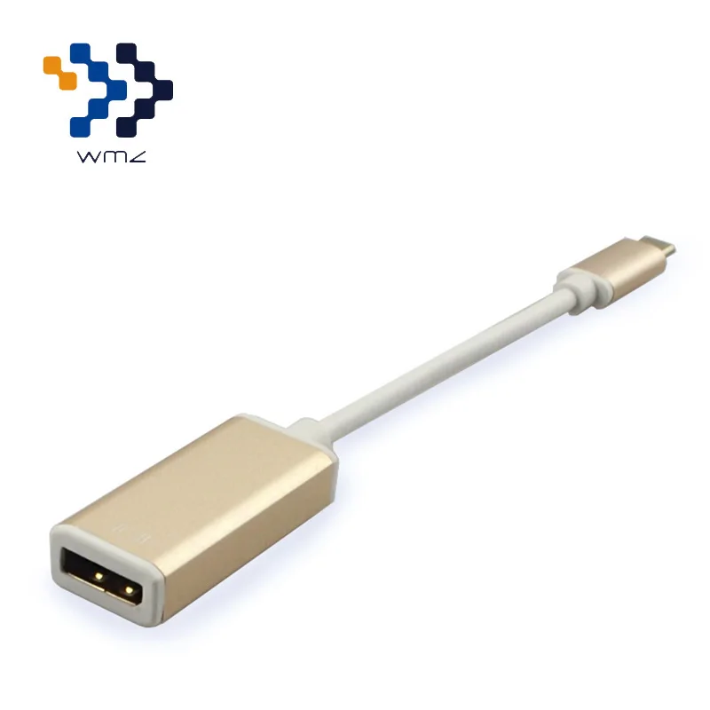 USB 3 1 Type C к DisplayPort адаптер кабель Поддержка 4K выход алюминиевый корпус DP женский
