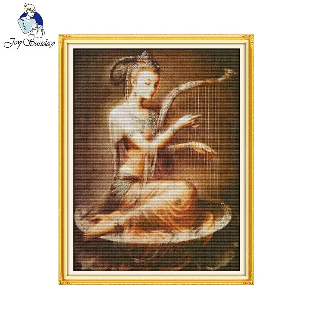 Joy Sunday ручной работы набор крестиков вышивальные наборы для рукоделия Lotus sound of