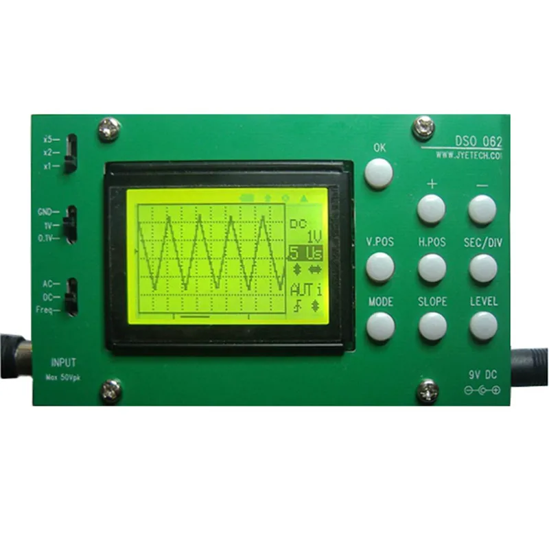 Горячая продажа мини ЖК цифровой электронный осциллограф DIY Kit 1 м Banwidth 2Msps в