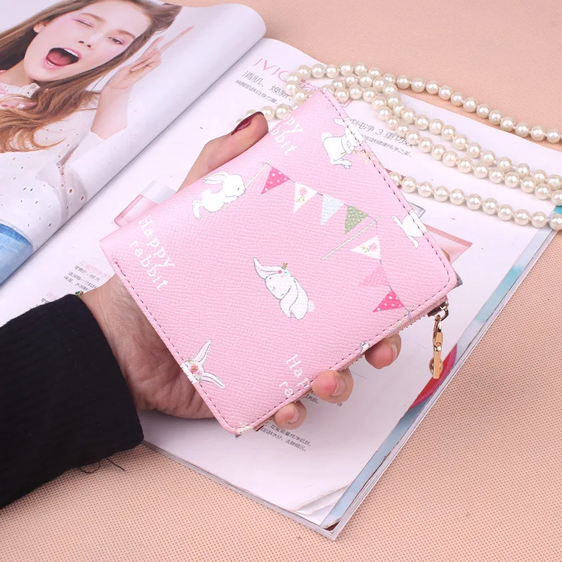 Dudini модные короткие Для женщин Женские Кошельки 6 цветов милые мультфильм