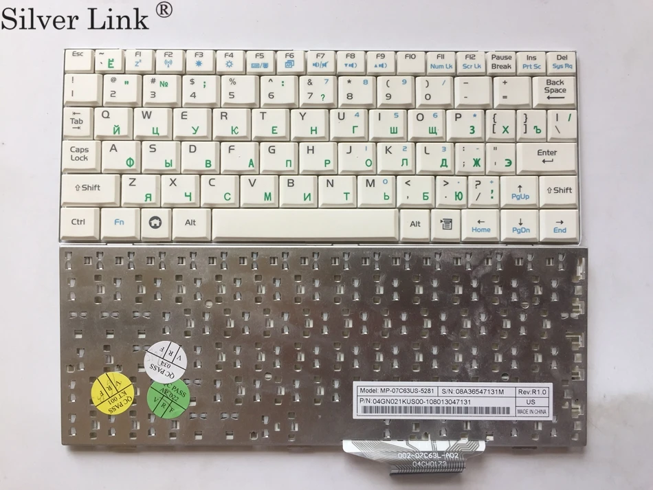 Ru русская для ASUS EPC EeePC 700 701SD 900 900A 900HD 901 белая клавиатура ноутбука RU layout|Клавиатуры
