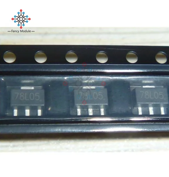 20 шт. 78L05 L78L05 7805 регулятор напряжения 5В 100мА SOT-89 SMD | Инструменты