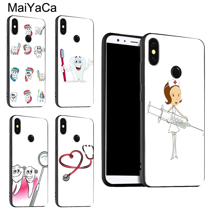 Чехол для стоматолога медсестры POCO X3 F2 Red mi Note 9 Pro 8 7 8T 9S 9A 9C Mi 10 Lite 9T A3 Coque|Бамперы| |
