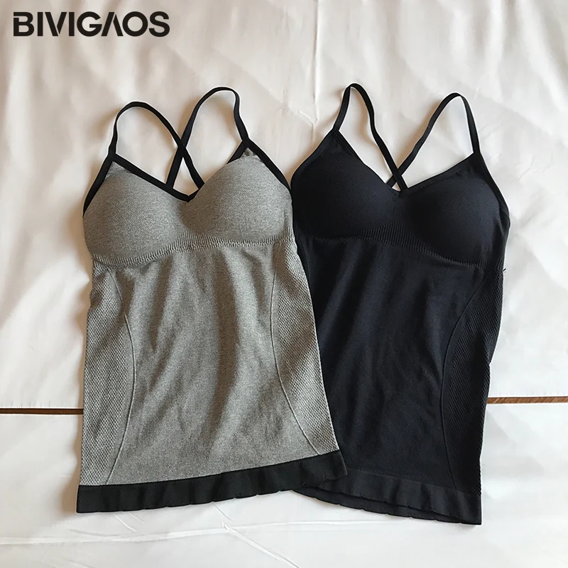 BIVIGAOS 2019 Летний Новый модный тонкий жилет женская нижняя рубашка обернутая грудь
