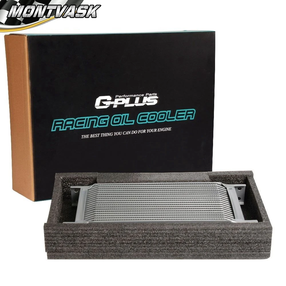 Universal 28 Row Engine Oil Cooler AN10 + 7&quot 12V Electric Fan Kit | Автомобили и мотоциклы