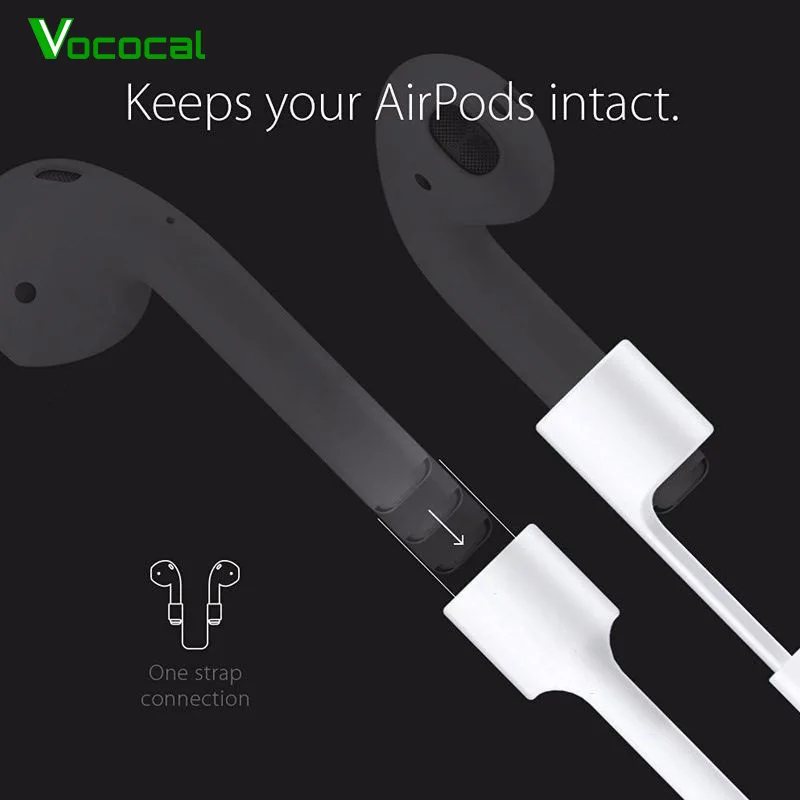 Vococal противоутерянный силиконовый ремешок петля для наушников Apple Airpods Air Pods