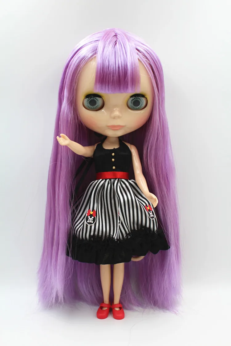 Кукла Blygirl фиолетовая с кисточками модная для макияжа |