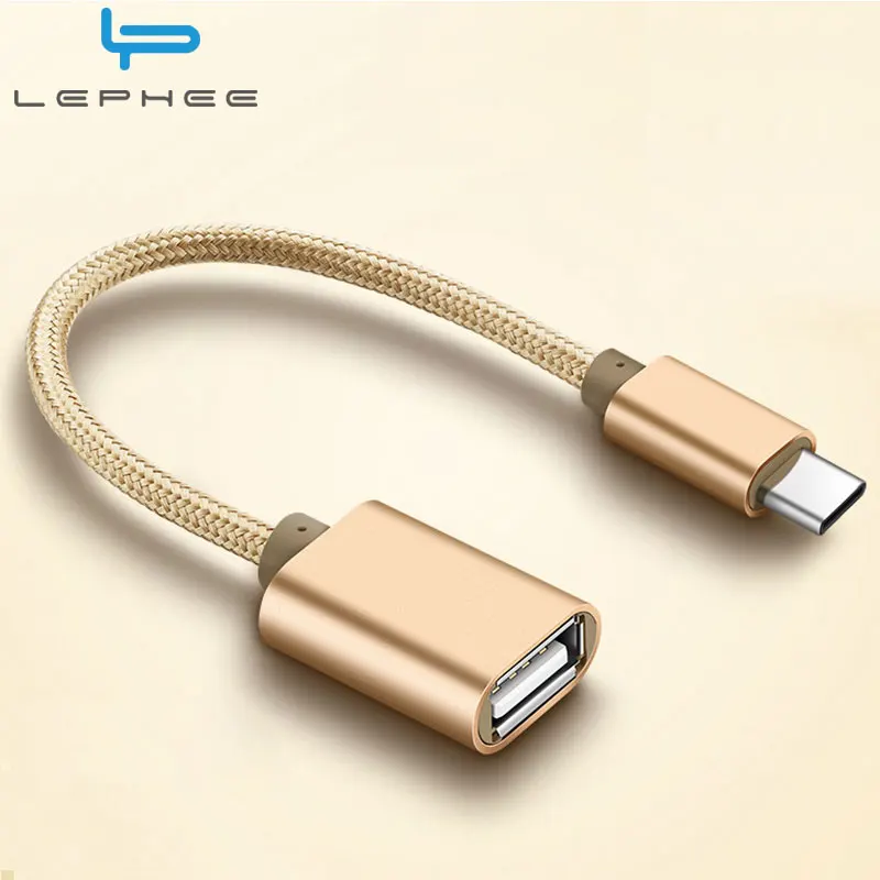 LEPHEE USB Type C to OTG Cable Adapter Type-c Charger Converter for Samsung S8 MacBook Oneplus 5 Xiaomi 6 LG | Электроника