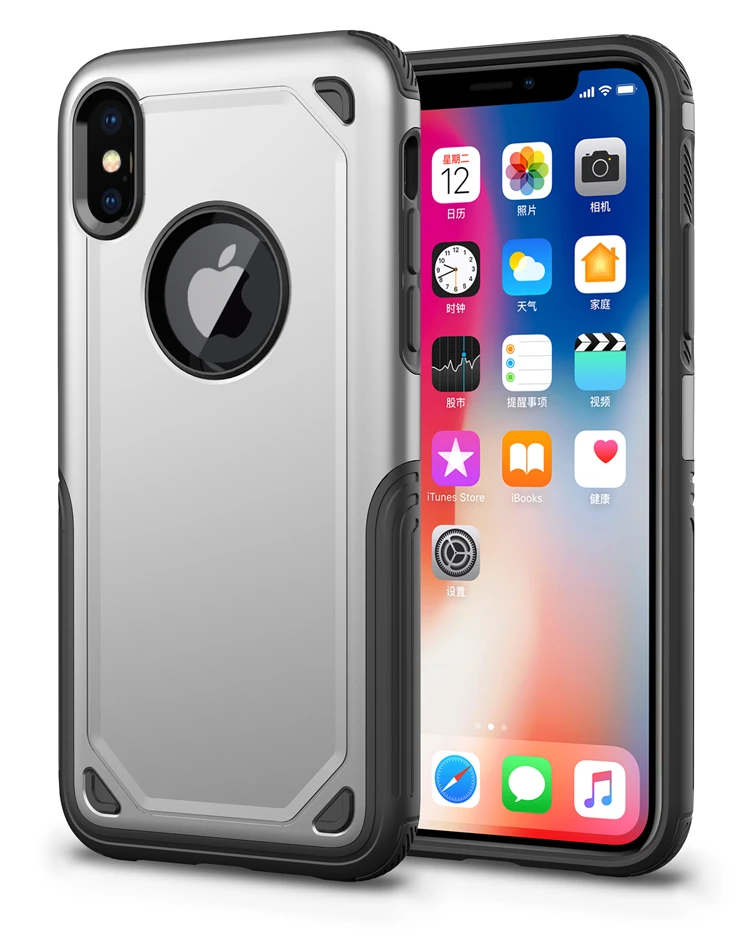 SGP Spigen Гибридный армированный дизайнерский чехол для мобильного телефона iPhone X XS