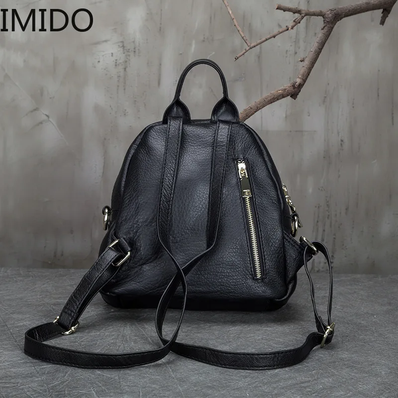IMIDO 2019 портативная кожаная женская сумка через плечо с вышитыми листьями