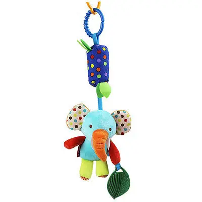 В наличии в США плюшевая погремушка животное на коляску висячий колокольчик