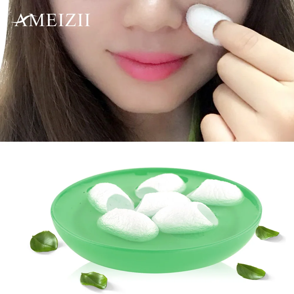 AMEIZII 100 шт./лот натуральный Шелкопряд для удаления черных точек очищающий