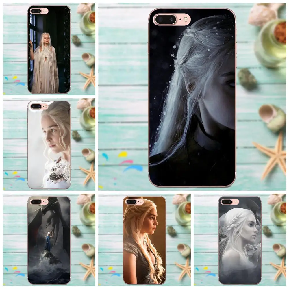 Daenerys Targaryen игра трона для Galaxy A3 A5 A7 On5 On7 2015 2016 2017 Grand Alpha G850 Core2 Prime S2