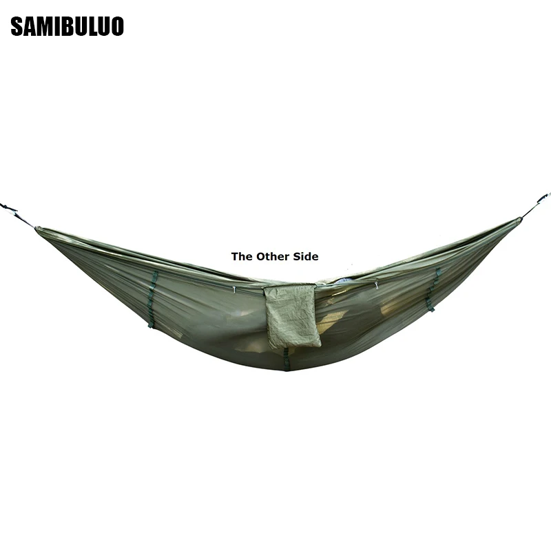 Кемпинг гамак портативный с москитной сеткой высокой прочности парашют ткань