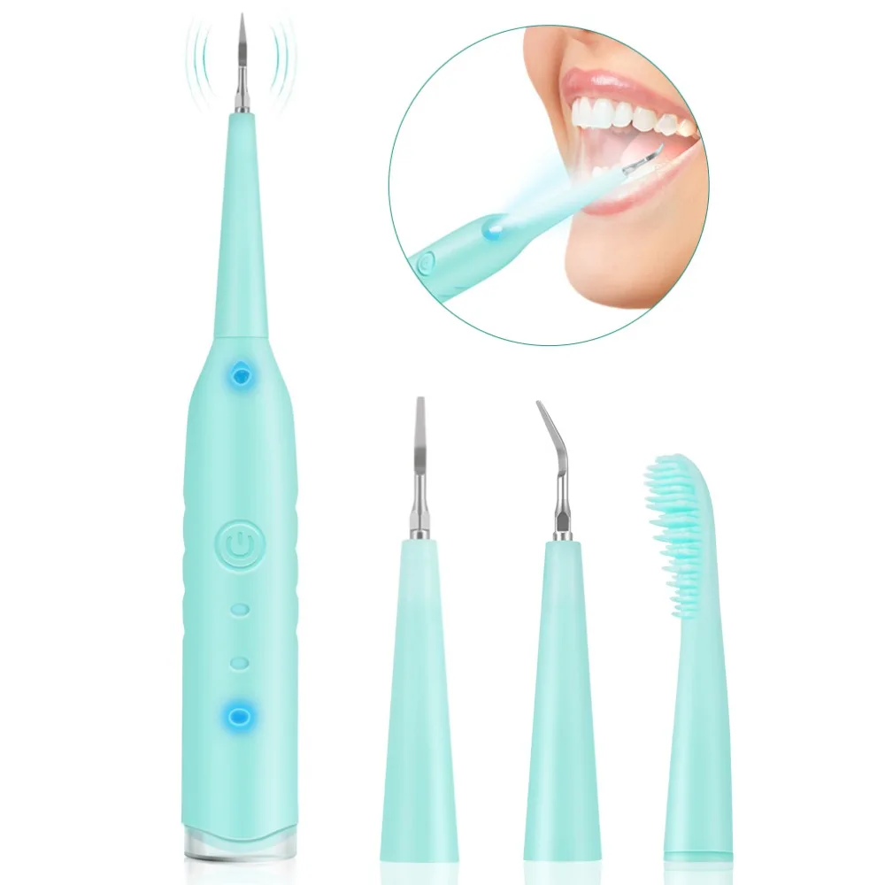 2 в 1 звуковой стоматологический скалер для удаления зубного налета от зубных