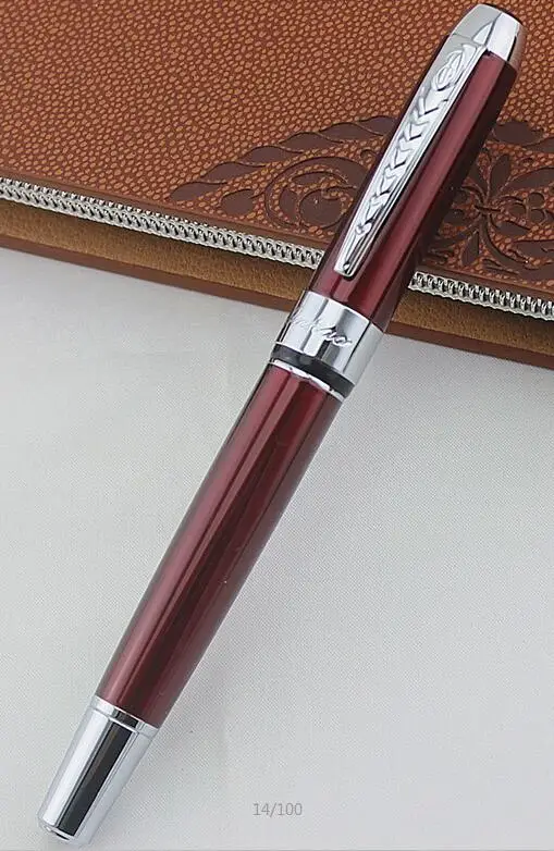 Jinhao 250 черный Золотой резьба перьевые ручки высокого качества Nib Роскошные чернила офисная деловая Ручка высокого класса студенческий подарок перо ручка - Цвет: X