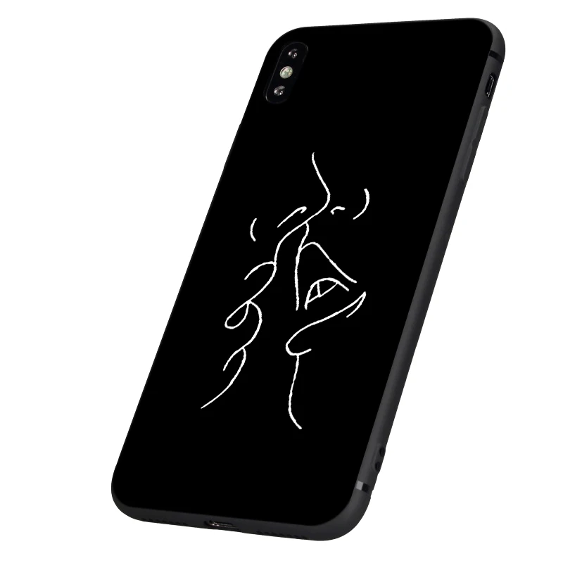 Черный чехол ТПУ для iphone 5 5s se 6 6s 7 8 plus x 10 чехол силиконовый чехол для iphone XR XS 11 pro MAX чехол простой белый