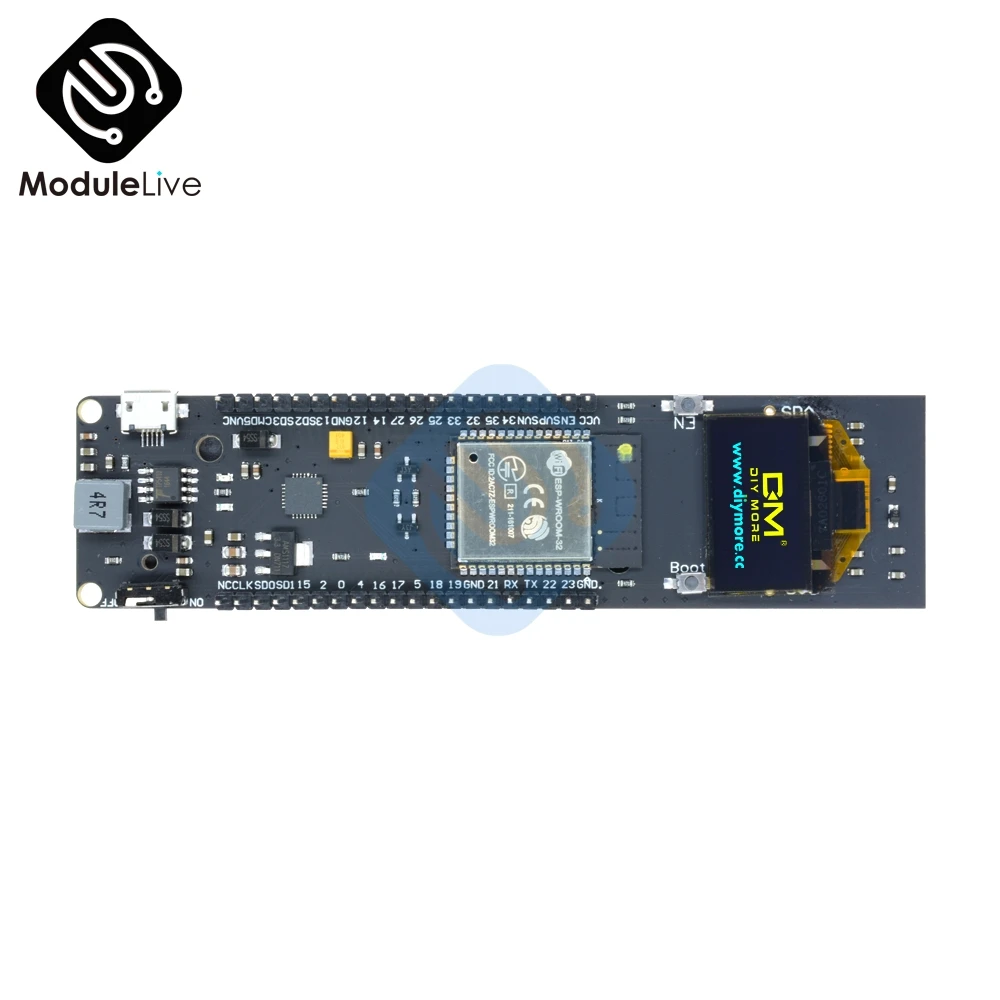 ESP32 ESP-32 ESP8266 0 96 дюймов &quotжелтый синий oled-дисплей 18650 литиевая батарея WiFi Bluetooth
