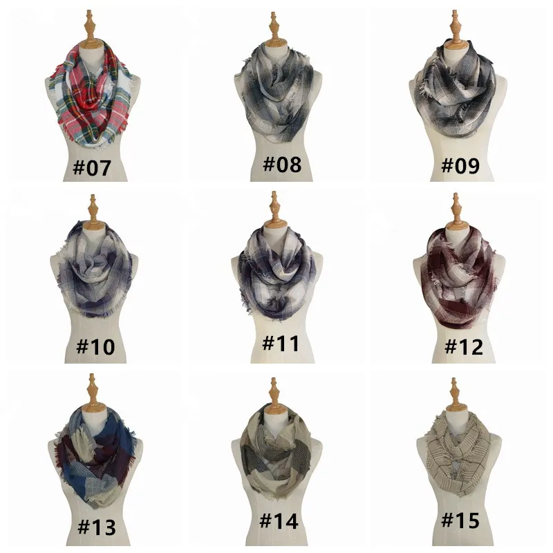 New ladies warm scarf autumn and winter fashion seven-color imitation cashmere checked | Аксессуары для одежды