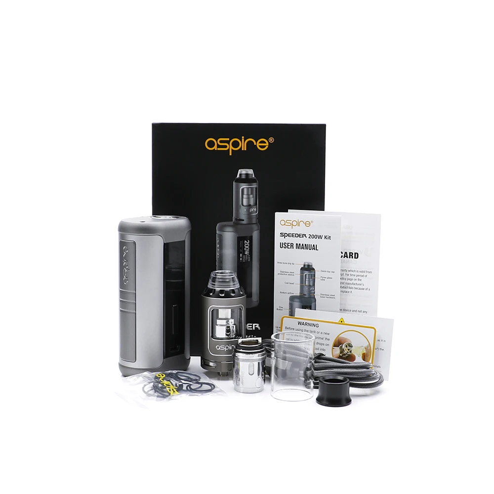 Оригинальный Aspire 200W Спидер комплект с aspire athos танк электронная сигарета TPD vape