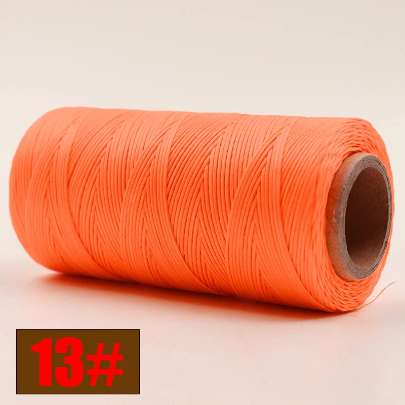 NO13 260 м 150D кожа швейная вощеная нить ручная строчка шнур для рукоделия кожаные инструменты для шитья Ремесло кожа специальная плоская Вощеная линия - Цвет: NO13