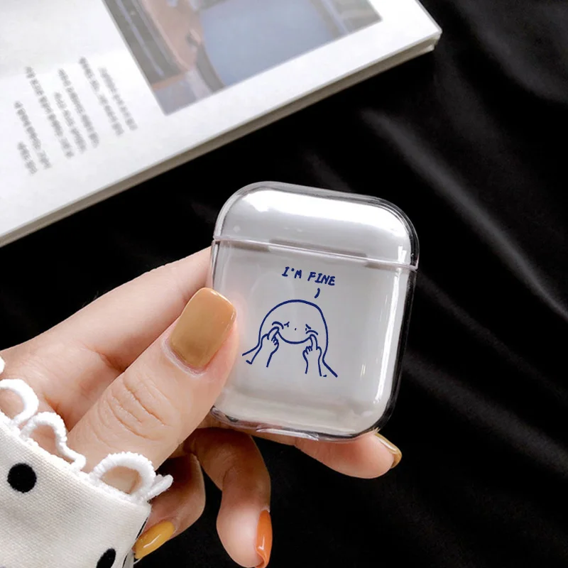 Милый чехол для Apple airpods с мультяшными персонажами беспроводные Bluetooth наушники
