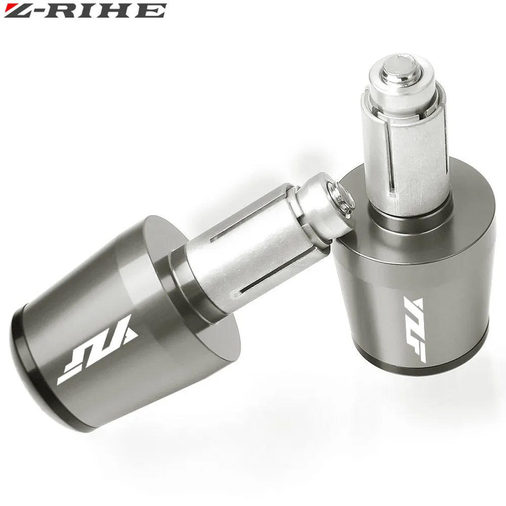 For YAMAHA YZF R1 R6/S FJR 1300 YZFR25 YZFR6 Motorbike Handlebar Grips Ends Universal Motorcycle 7/8" 22mm Hand Bar End LOGO |