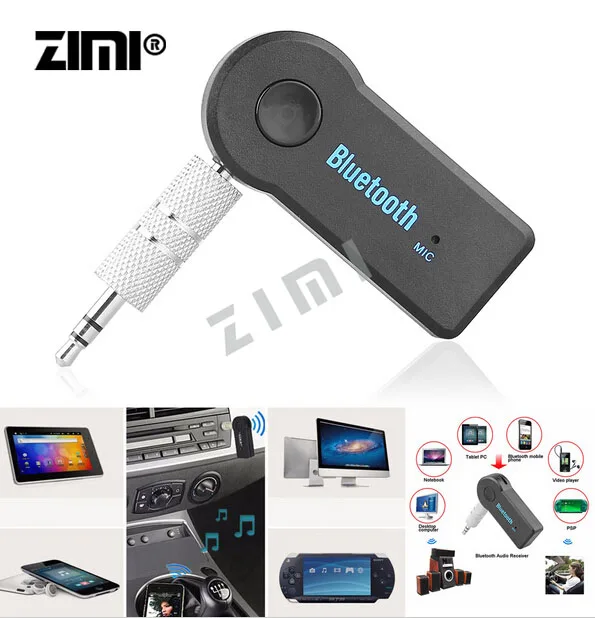 

Newest Universal 3.5mm Streaming Car A2DP Wireless Bluetooth AUX Audio Music Receiver Adapter Handsfree with Mic For Phone MP3