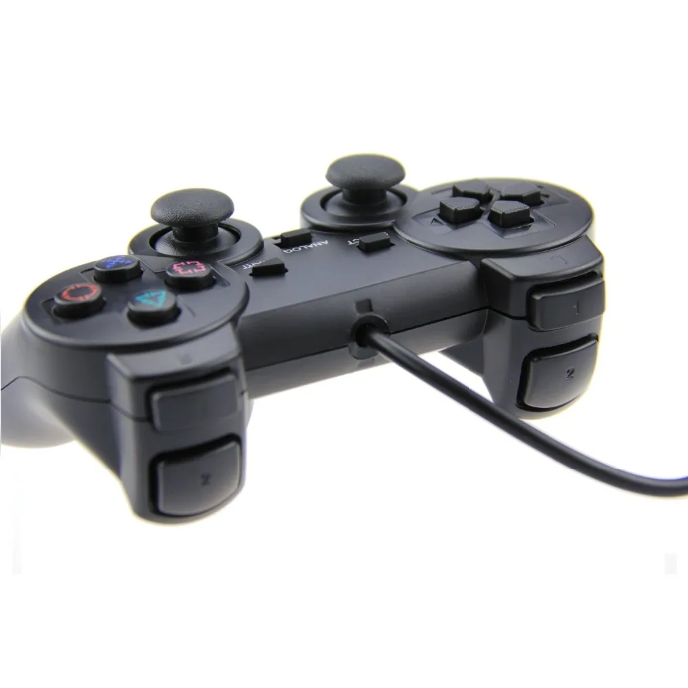Haoba 1.8 м Проводной Двойной вибрации геймпад для Sony PlayStation 2 PS2 контроллер DualShock