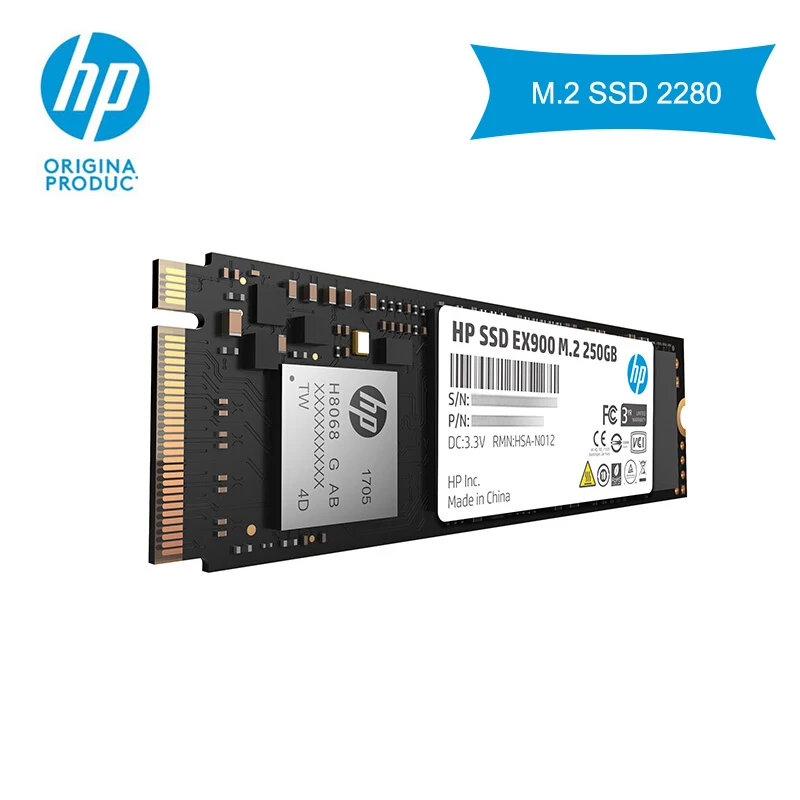Hp SSD m2 250gb 3D TLC 3 0x4 Nvme NAND Внутренний твердотельный накопитель Pcie 2280 sata m.2 250GB для